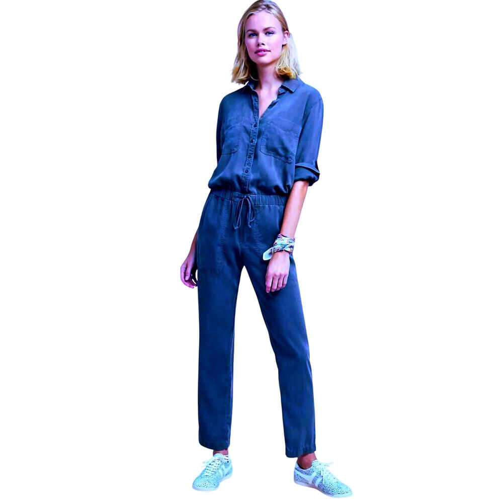 ANTHROPOLOGIE C&S by Cloth & Stone Women’s Navy Utility Jumpsuit large